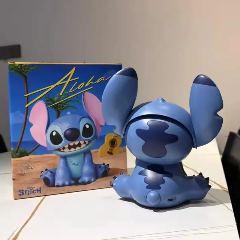 Disney Lilo&Stitch Bluetooth Speaker Cartoon Anime Pajama Accessories Stitch Doll Model Speaker Toy Couple Kawaii Holiday Gift