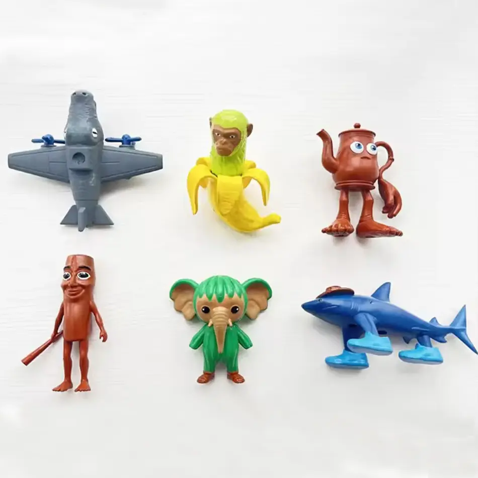 Italian Brainrot Tung Sahur Figure Toy Tralalero Tralala Figures Bombardino Crocodilo Shimpanzini Bananini Model Decor Doll Gift