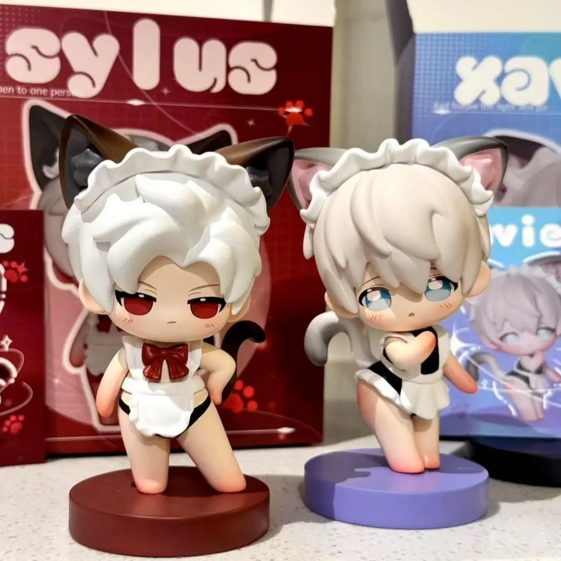 In Stock New Hot Cute Love And Deepspace Anime Figure Maid Costume Sylus Rafayel Zayne Xavier Sexy Pvc Model Collection Gifts