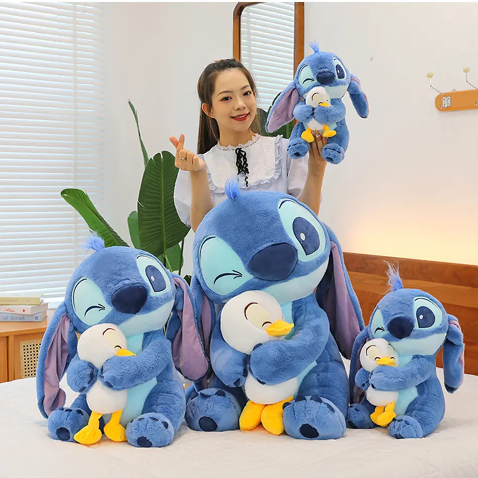 Disney Stitch Cartoon Plush Dolls Toys Kawaii Anime Soft Stuffed Dolls Plush Pillow Appease Toys Birthday Gift For Boys Girls