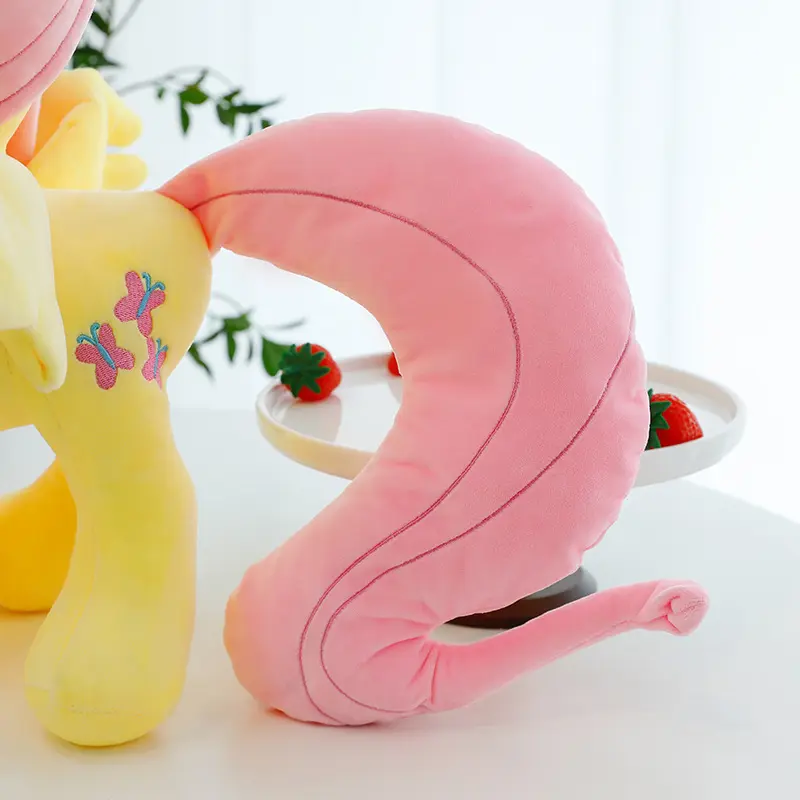 New My Little Pony Plush Doll Anime Twilight Sparkle Fluttershy Pinkie Pie Cartoon Soft Ornament Birthday Kawaii Toy Kid Gift