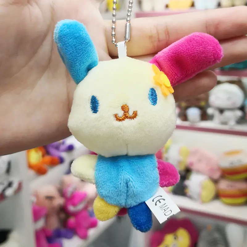 Sanrio Usahana Plush Filled Ugly Cute Girls Bags Doll Keychain Children's Schoolbag Zipper Decoration Pendant Wholesale Toys