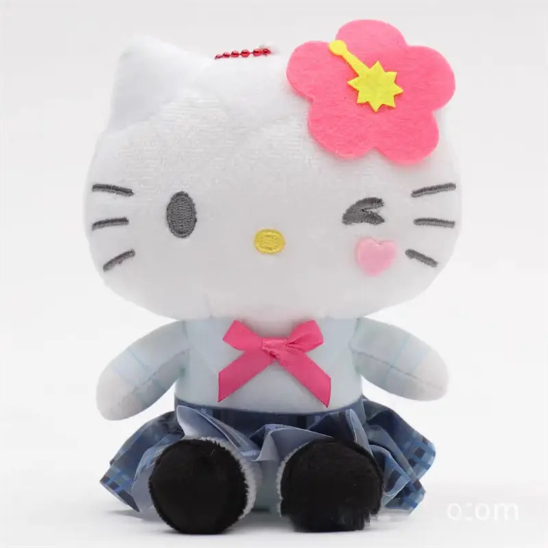 Sanrio Anime Peripherals Japanese High School Uniform Hellokitty Kuromi Jk Series Backpack Pendant Doll Cute Keychain Girl Gifts