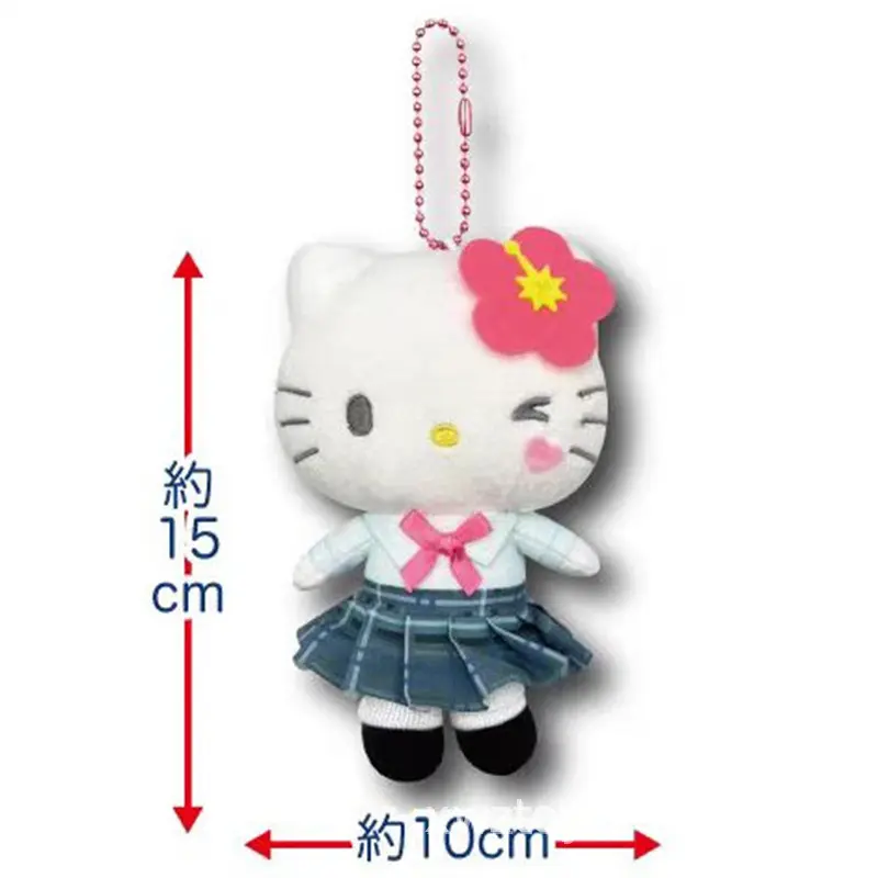 Sanrio Anime Peripherals Japanese High School Uniform Hellokitty Kuromi Jk Series Backpack Pendant Doll Cute Keychain Girl Gifts