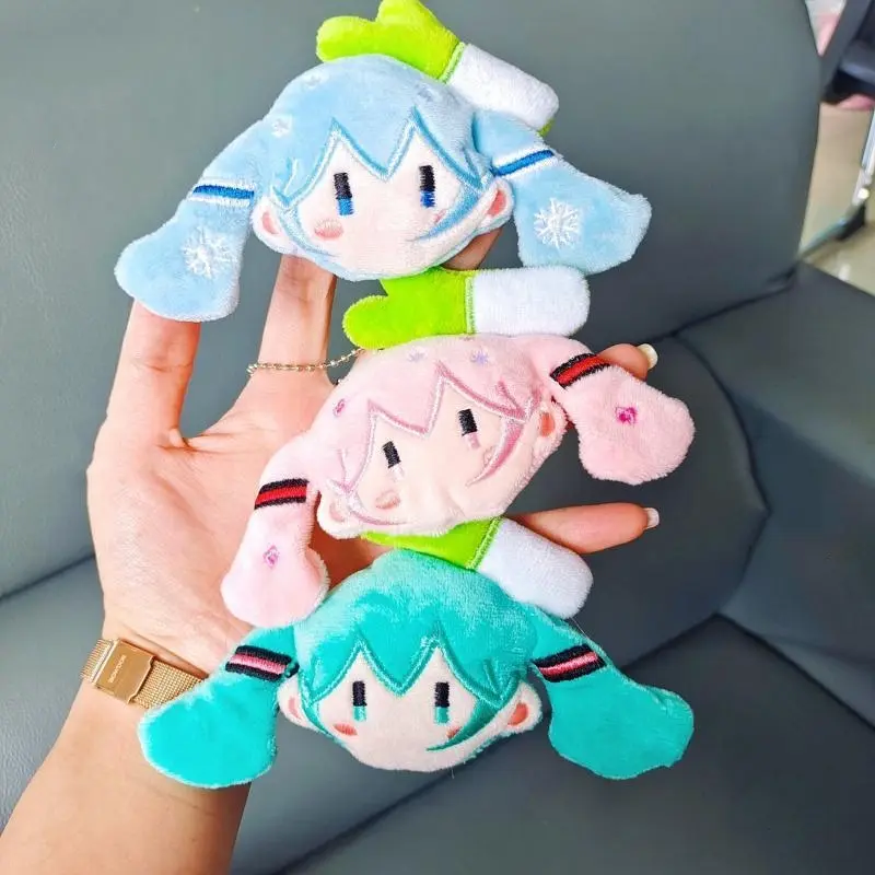 Hatsune Miku Plush Doll Toys Cartoon Anime Keychain Modelling Plushies Soft Stuffed Miku Bag Pendant Decoration Accessories Gift