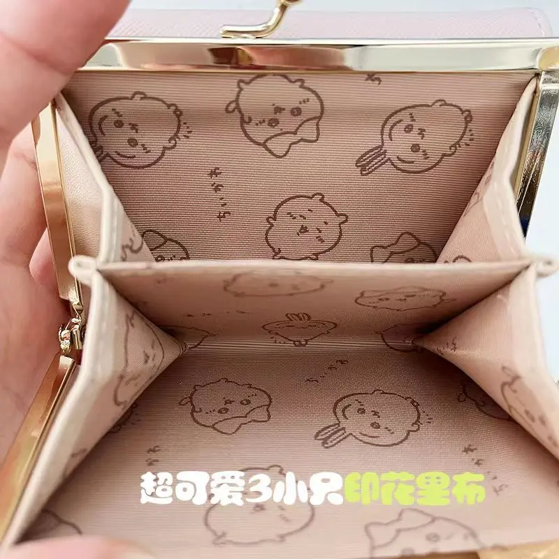 Chikawas Cute Wallet Short Card Holder USAGI Hachiware Kawaii Japanese Cartoon Compact and Convenient Girl Bag Gift