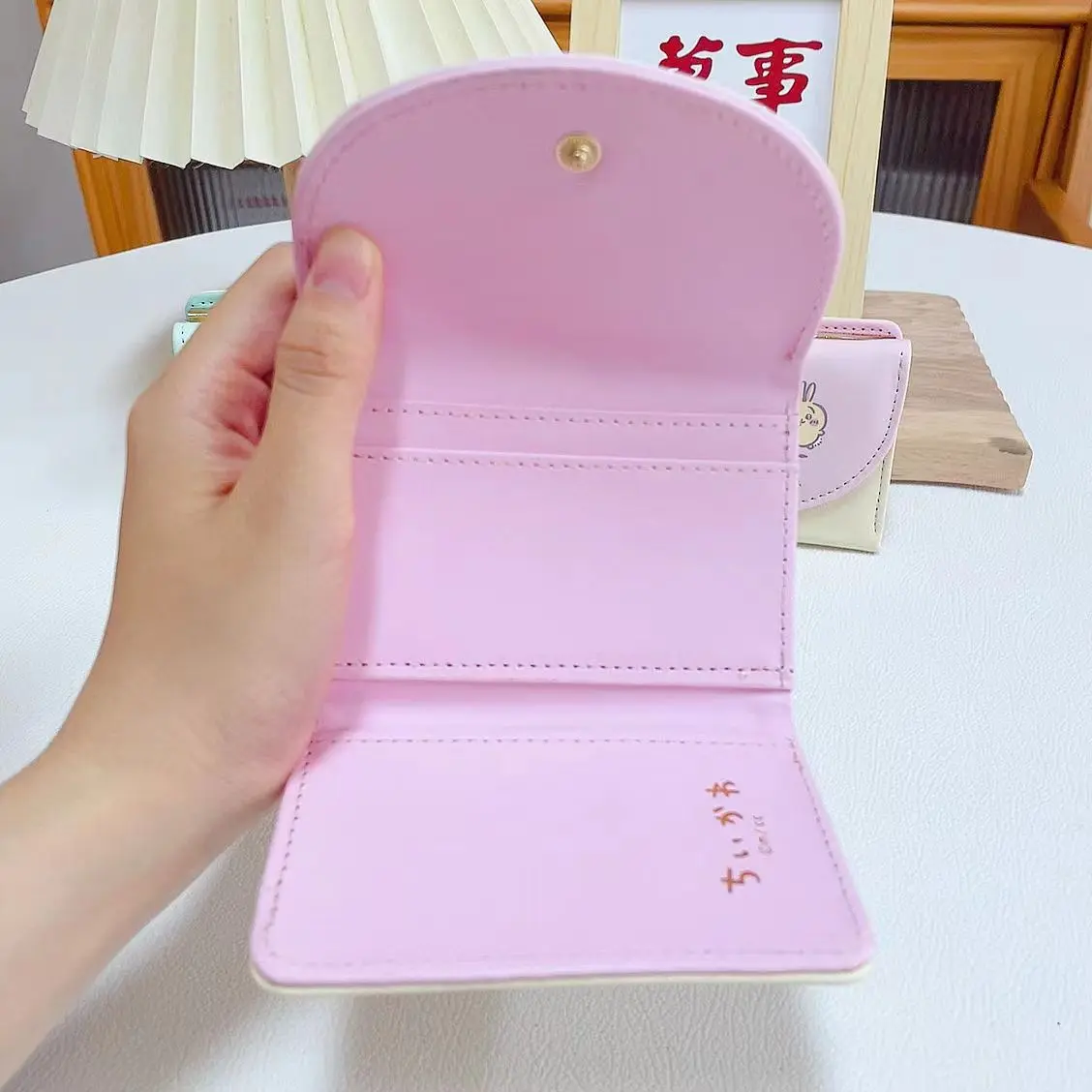 Chikawas Cute Wallet Short Card Holder USAGI Hachiware Kawaii Japanese Cartoon Compact and Convenient Girl Bag Gift