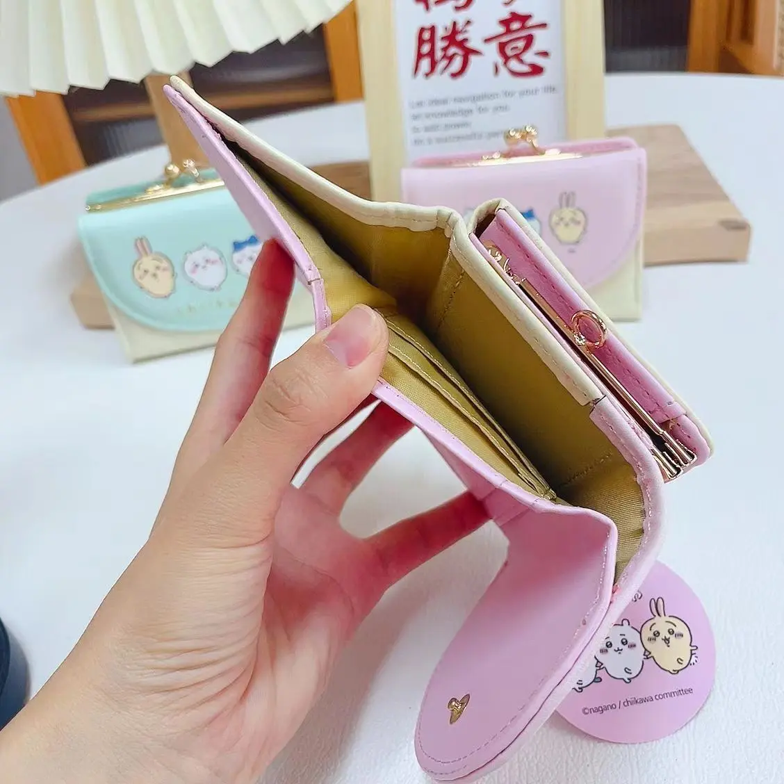 Chikawas Cute Wallet Short Card Holder USAGI Hachiware Kawaii Japanese Cartoon Compact and Convenient Girl Bag Gift