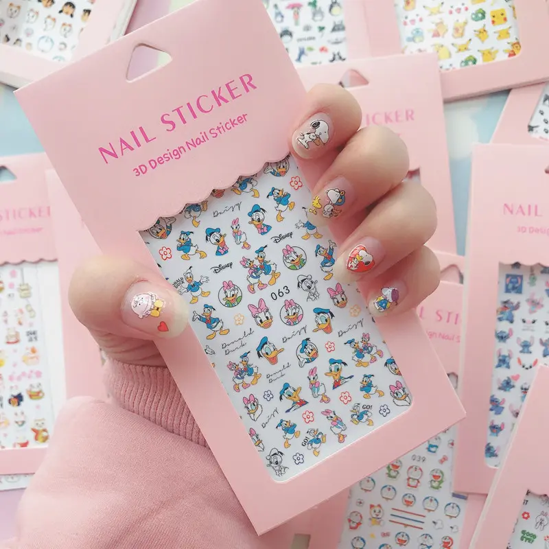 Snoopy Nail Stickers Self-adhesive Students Diy Stickers Anime Childlike Sticker Charms Manicure Decor Girl Nail Manicure Decal