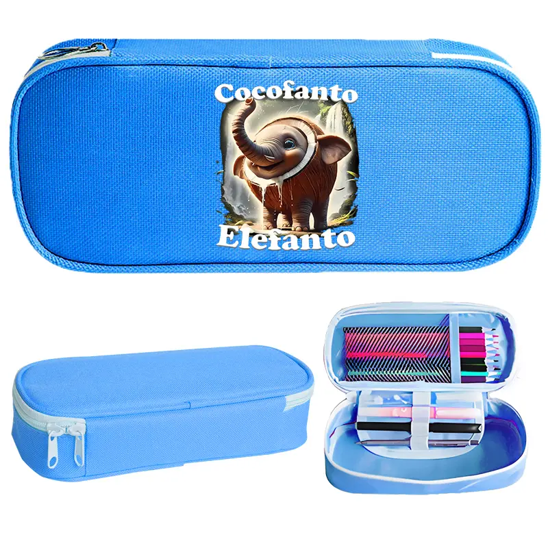 Italian Brainrot Pencil Cases Cartoon Graphic Pen Bags Tung Tungtung Sahur Children Pencil Bag School Supplies Boys Girls Gift
