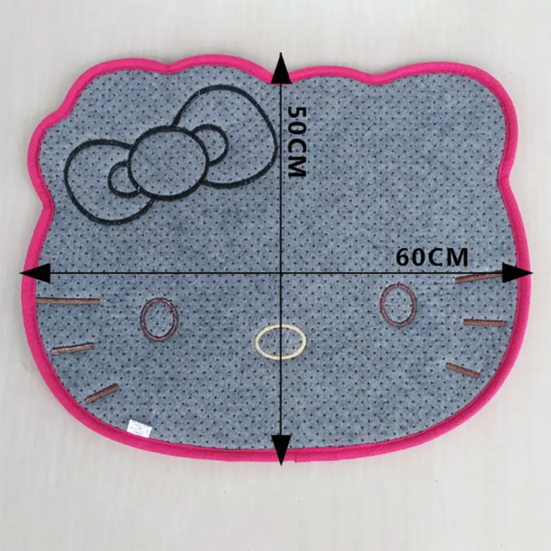 50*60cm Hello Kitty Bath Mat Anti Slip Bathroom Rug Cartoon Anime Bedroom Plush Rug Living Room Cute Floor Mat DoormatDecoration