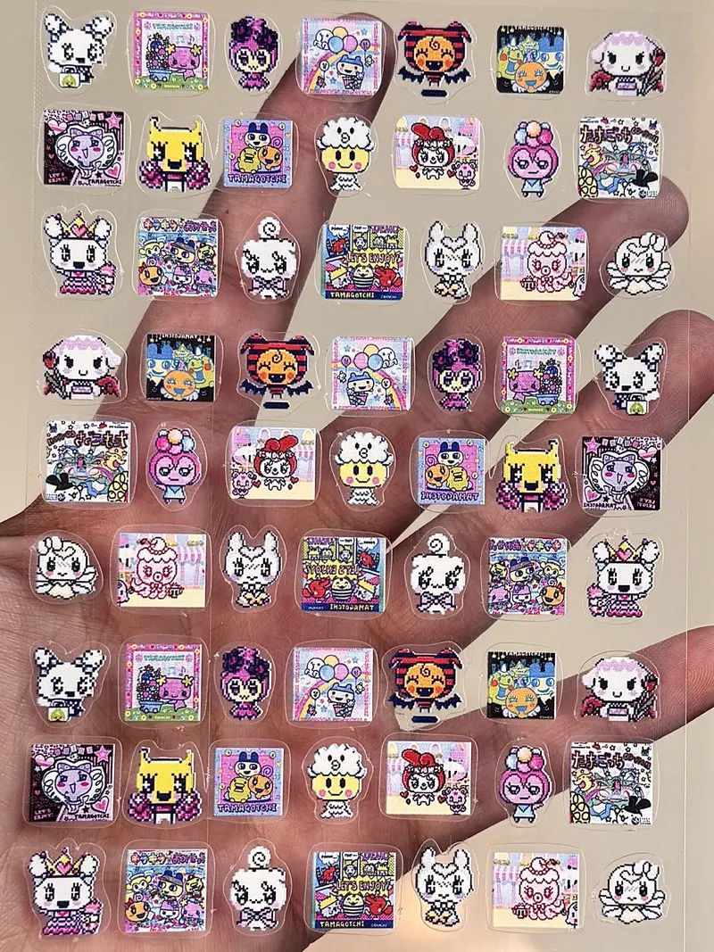 Y2k Retro Tamagotchi Style Cute Stickers Nail Art Stickers Diy Stickers Mobile Phone Case Stickers Planner Stickers Girls Toy