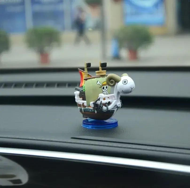 Anime One Piece Ship Figure Luffy Model Toy Super Cute Mini Boat THOUSANDSUNNY Going Merry Assembled Model Action Figure Gifts