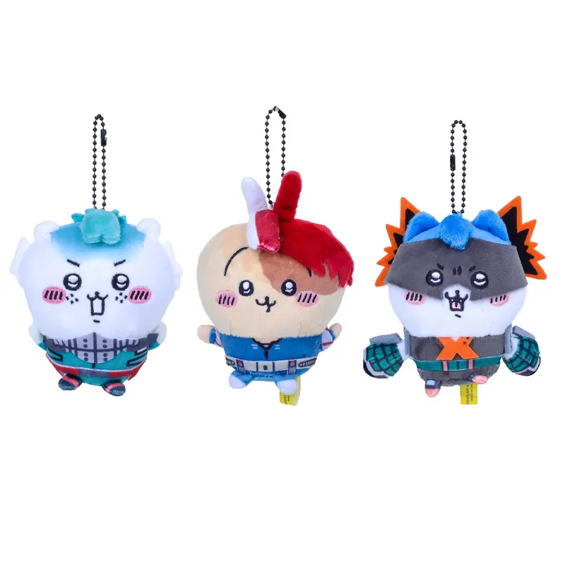 Cartoon Chikawas My Hero Academia Linkage Self-deprecating Bear Cute Pendant Bag Decoration Keychain Hachiware Usagi Plush Doll