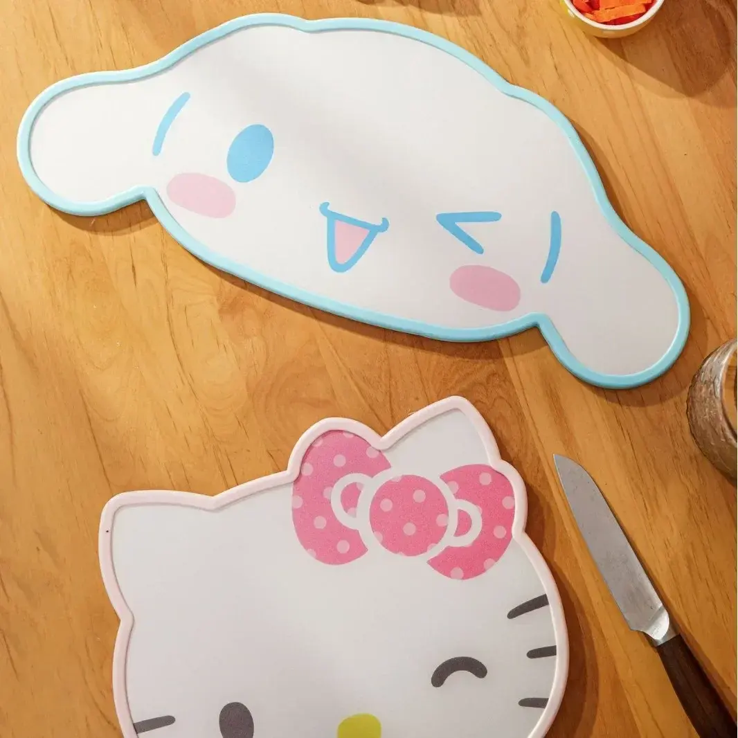 Sanrio My Melody Cartoon Shape Cutting Board Food Grade PP Cutting Board Double-sided Fruit Baby Food Supplement Cutting Board