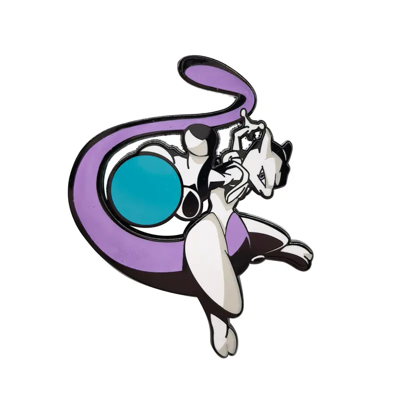 5cm Japanese Mewtwo Anime Enamel Pin Pokemon Funny Cartoon Collect Badge Jewellery Backpack Accessories Lapel Brooch