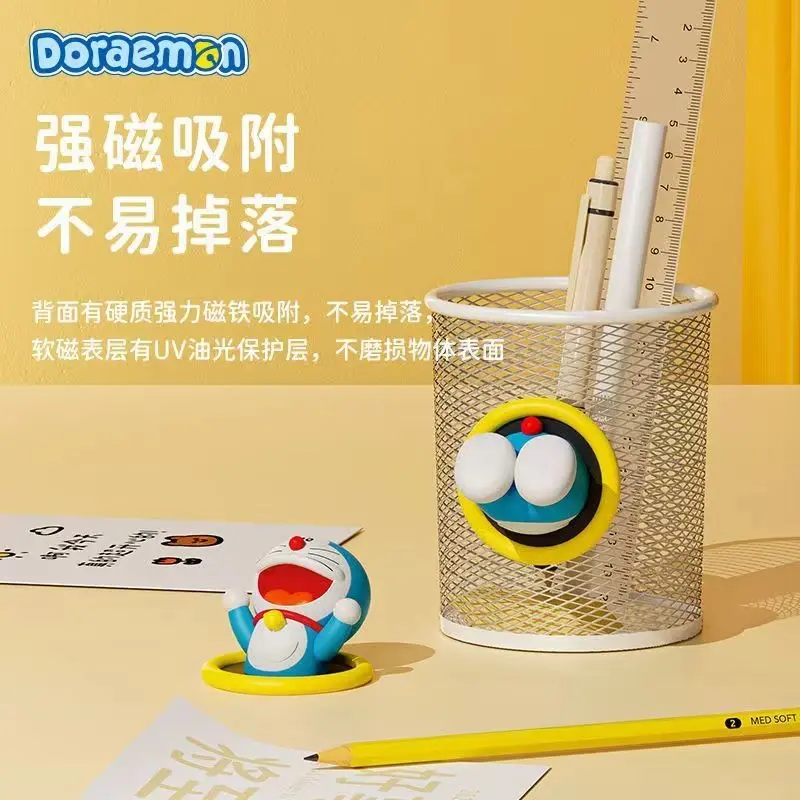 2pcs Doraemon 3D Refrigerator Magnetic Stickers Home Room Decoration Kawaii Magnetic Stickers Kid Cartoon Message Board Stickers