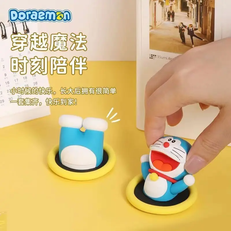 2pcs Doraemon 3D Refrigerator Magnetic Stickers Home Room Decoration Kawaii Magnetic Stickers Kid Cartoon Message Board Stickers