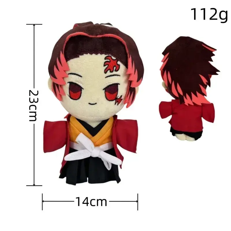 22cm Demon Slayer Plush Stuffed Toys Tsugikuni Yoriichi Kokushibou Akaza Anime Cartoon Figure Doll Boys Birthday Xmas Gifts