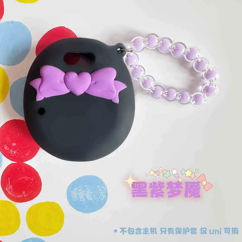Pink Bow Tie Tamagotchi Uni Electronic Pet Soft Case Drop Protection Version Tamagotchi Cute Case Pendant Accessories Gifts