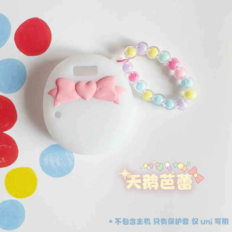 Pink Bow Tie Tamagotchi Uni Electronic Pet Soft Case Drop Protection Version Tamagotchi Cute Case Pendant Accessories Gifts
