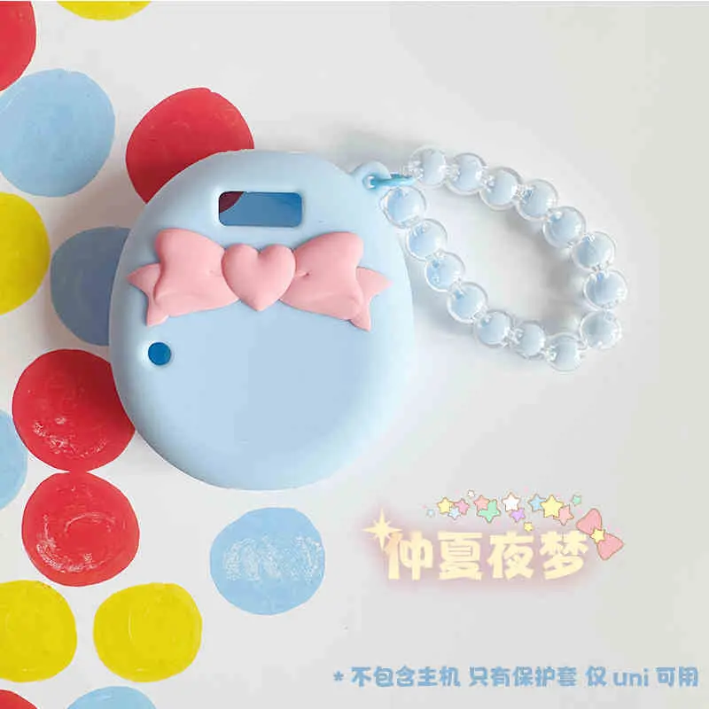 Pink Bow Tie Tamagotchi Uni Electronic Pet Soft Case Drop Protection Version Tamagotchi Cute Case Pendant Accessories Gifts
