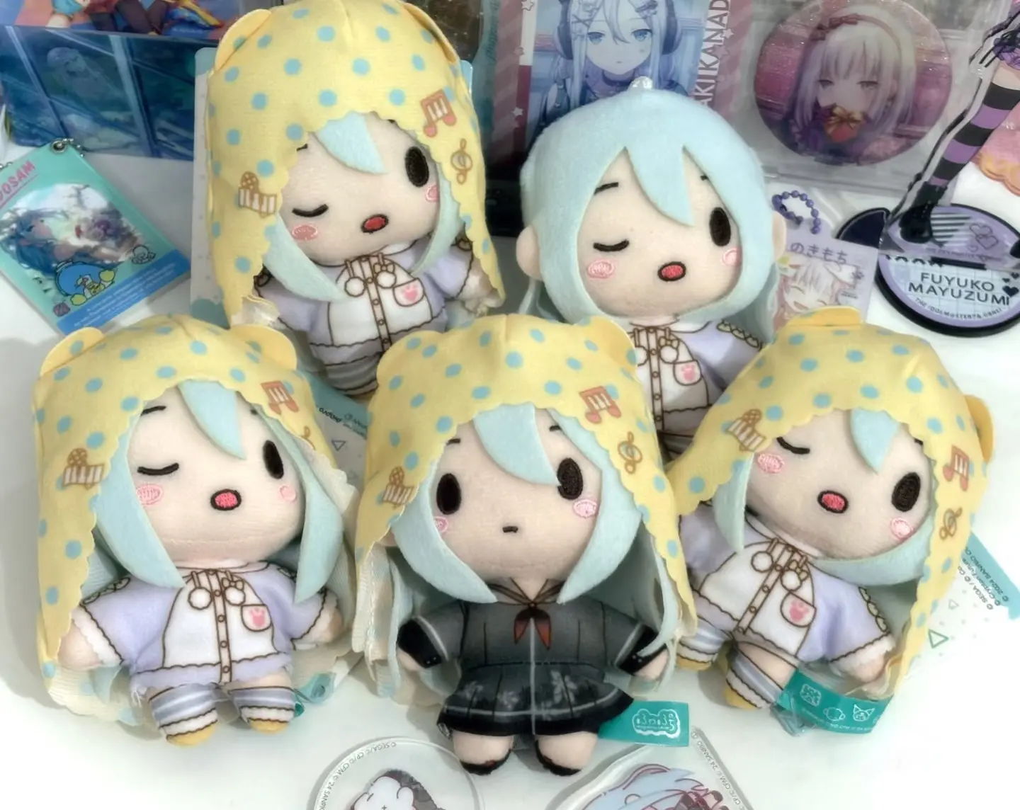 Project Sekai Yoisaki Kanade Pyjamas Plush Doll Toys PJSK Kawaii Stuffed Plushies Keychain Pendant Backpacks Ornaments Gifts