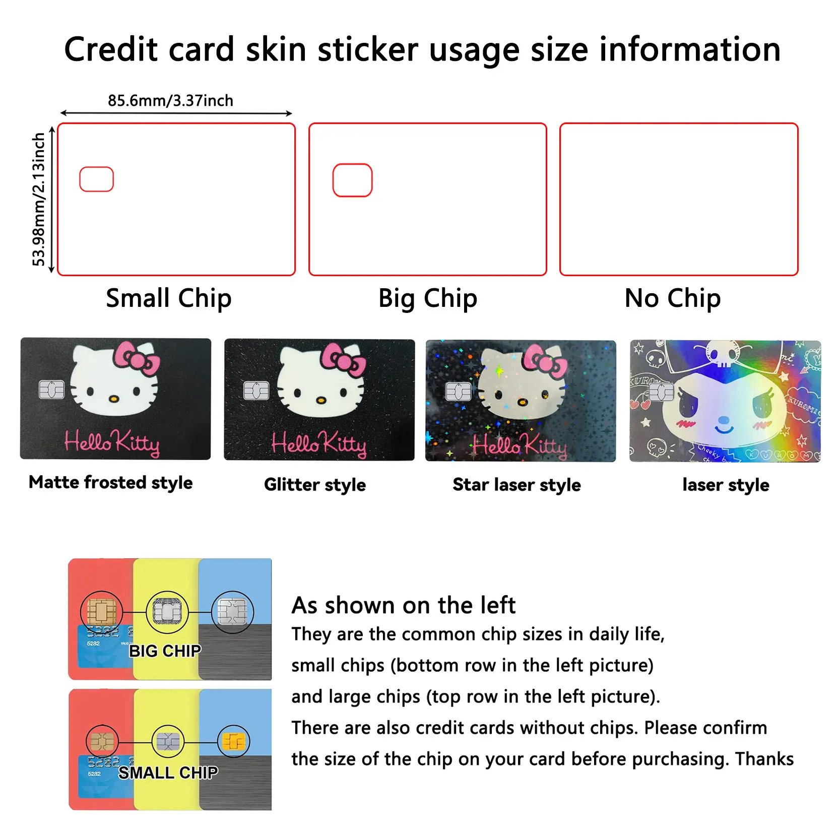 Anime Cartoon Hello Kitty Kuromi Rilakkuma Credit Card Skin Stickers for Bank Card Bus Metro Card Sticker Waterproof Women Gift