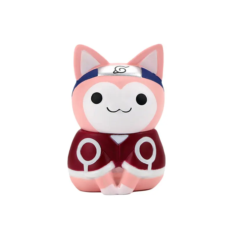 Anime Naruto Figure Toys Cute mini Kakashi Uchiha Itachi Gaara Q Version Action Dolls Pvc Model Edition Desktop Birthday Gifts