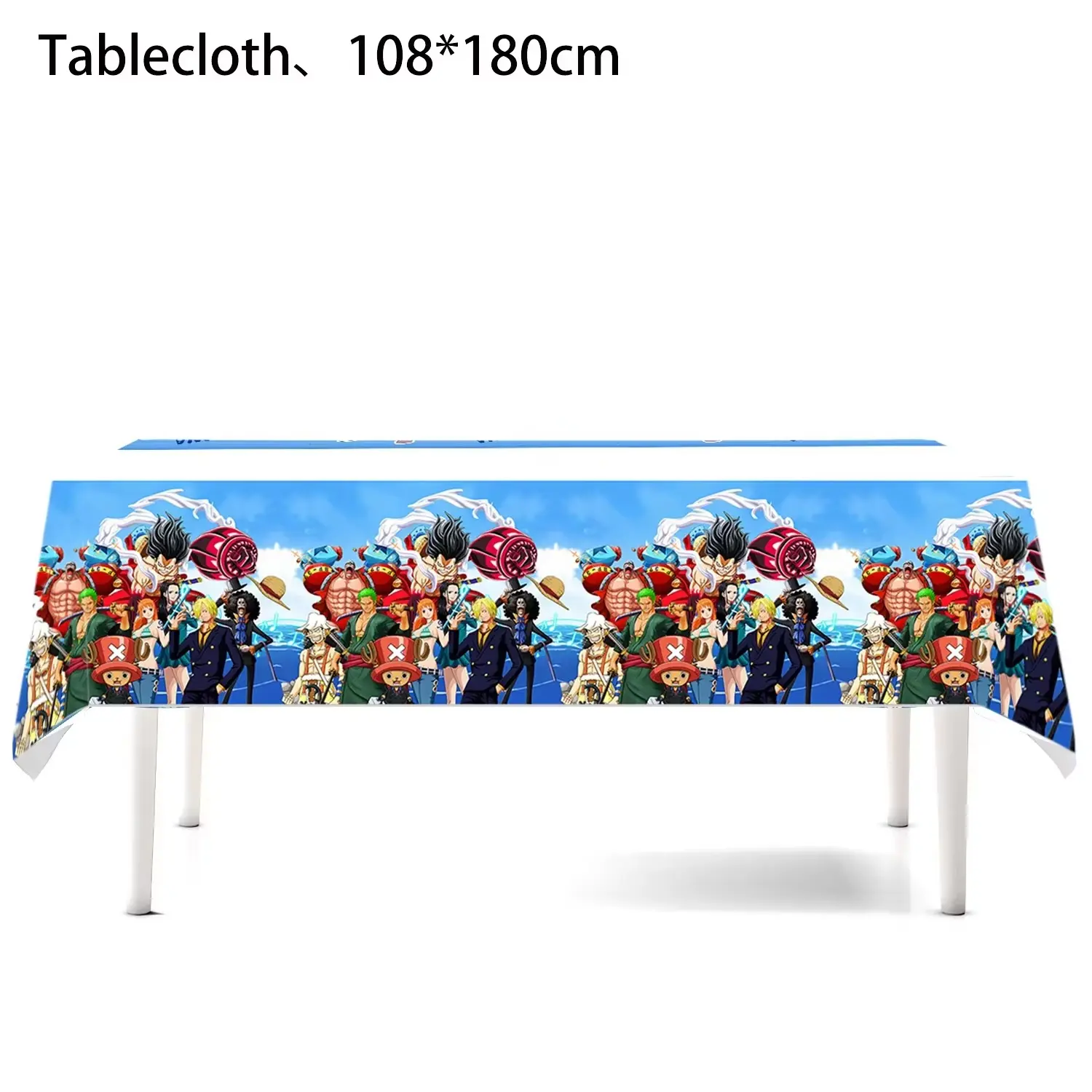 Tablecloth One Pieces Birthday Party Anime Pirate Disposable Decoration Tablecloth Set Kids Shower Boys Favor Party Supplies