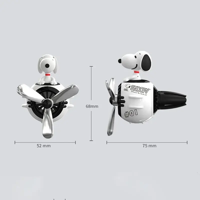 Snoopy Air Freshener Flying Propeller Pilot Series Car Accessories Anime Figures Aromatherapy Fragrance Diffuser Car Decor Gifts