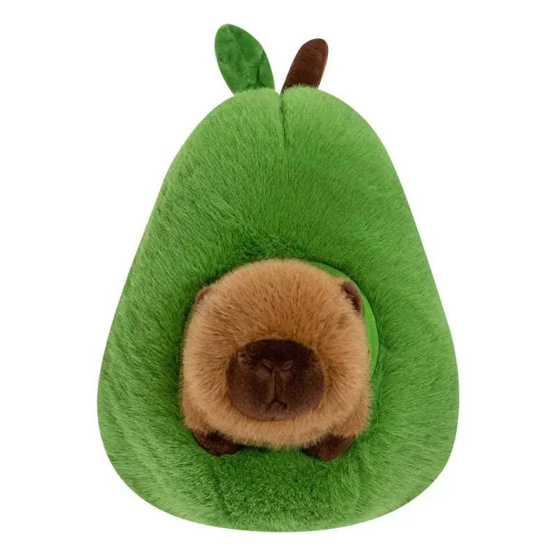 35cm ***Hut Plush Capibala Doll Soft Animal Avocado Mouse Plush Toys Avocado Doll Children's and Girls' Gift Capybara Pillow