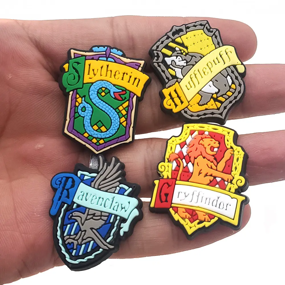 17pcs Anime Harries Potters Sneakers Charms Toys PVC Anime Accessories Fashion  Sandals Garden Slipper Accessories Buckle Gifts