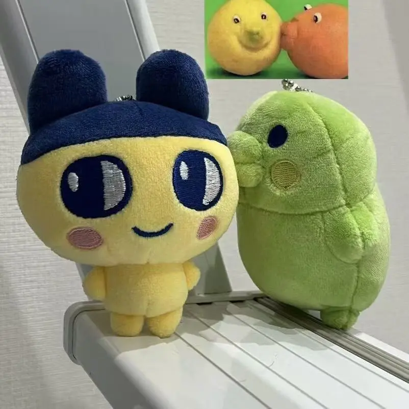 Tamagotchi Anime Mametchi Plush Doll Keychain Kawaii Mimitchi Bag Doll Pendant Kuchipachi Cartoon Doll Cute Girly Heart