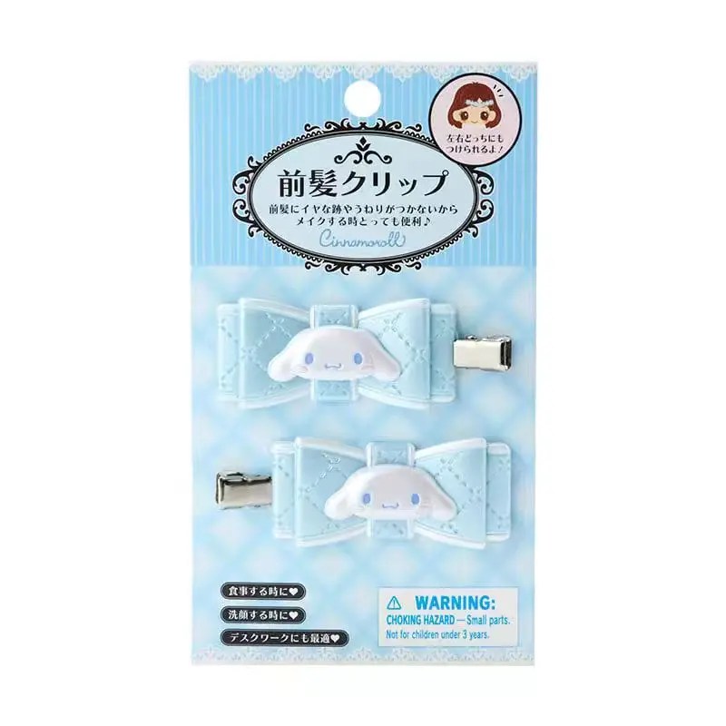 2pcs Sanrios Hair Accessories Anime Figures Hellokittys Kuromi Hair Clips Cute Cinnamoroll Hairpin Headwear for Kids Girls