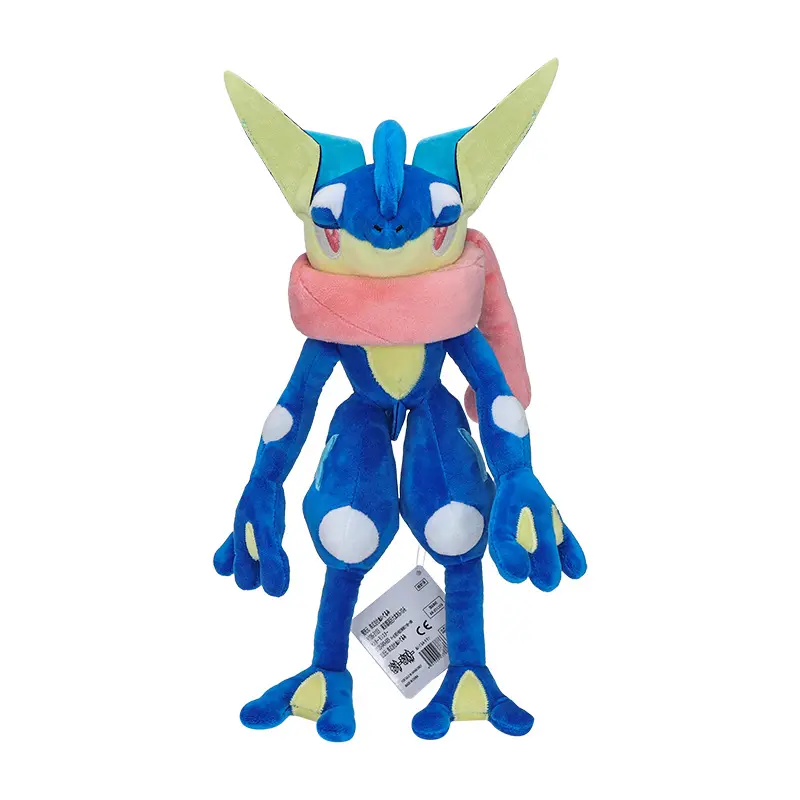 Greninja Plush Toy Pokemon Greninja Froakie Evolution Frog Ninja Cartoon Image Stuffed Doll Christmas Gifts for Kids