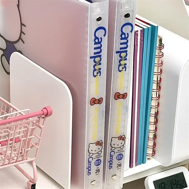 Cute Sanrio B5 Hellokitty Student Loose Leaf Refill Binder Notebook Replacable Inner Pages Metal Ring Folder Stationery Supplies
