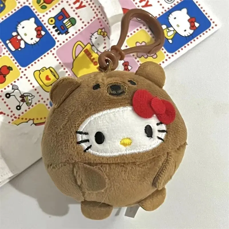 Malta Peixe  Chaveiro Cartoon Sanrio Plush Cinnamoroll de Plush em Hakkaii Bag Decor Kid Girl