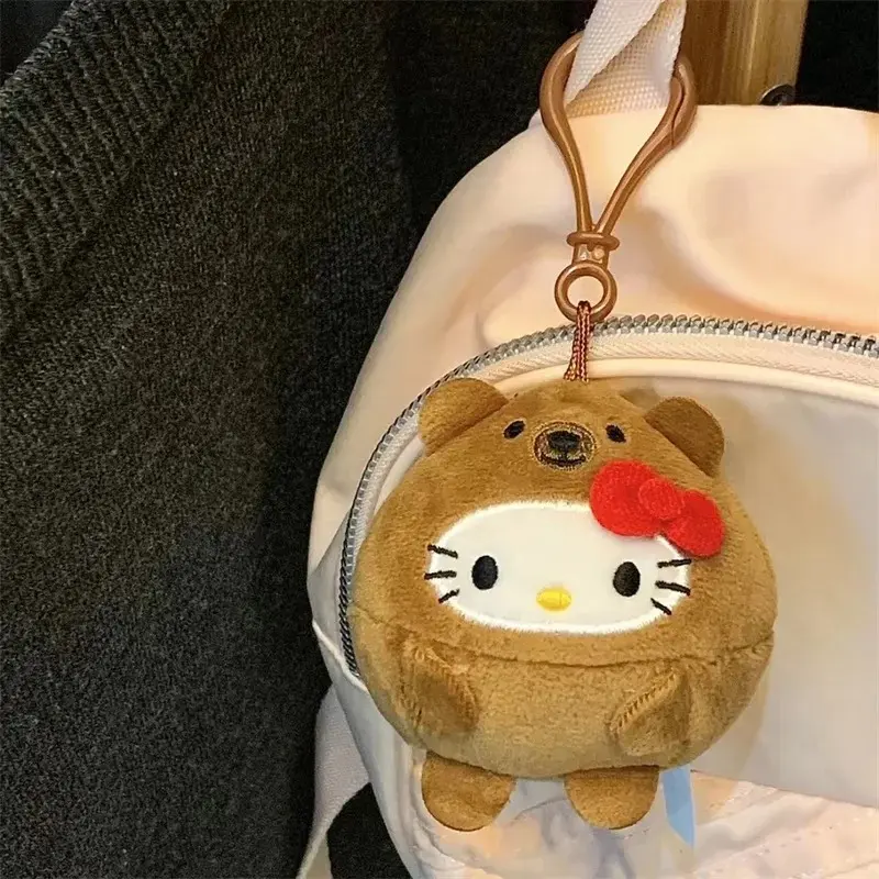 Malta Peixe  Chaveiro Cartoon Sanrio Plush Cinnamoroll de Plush em Hakkaii Bag Decor Kid Girl