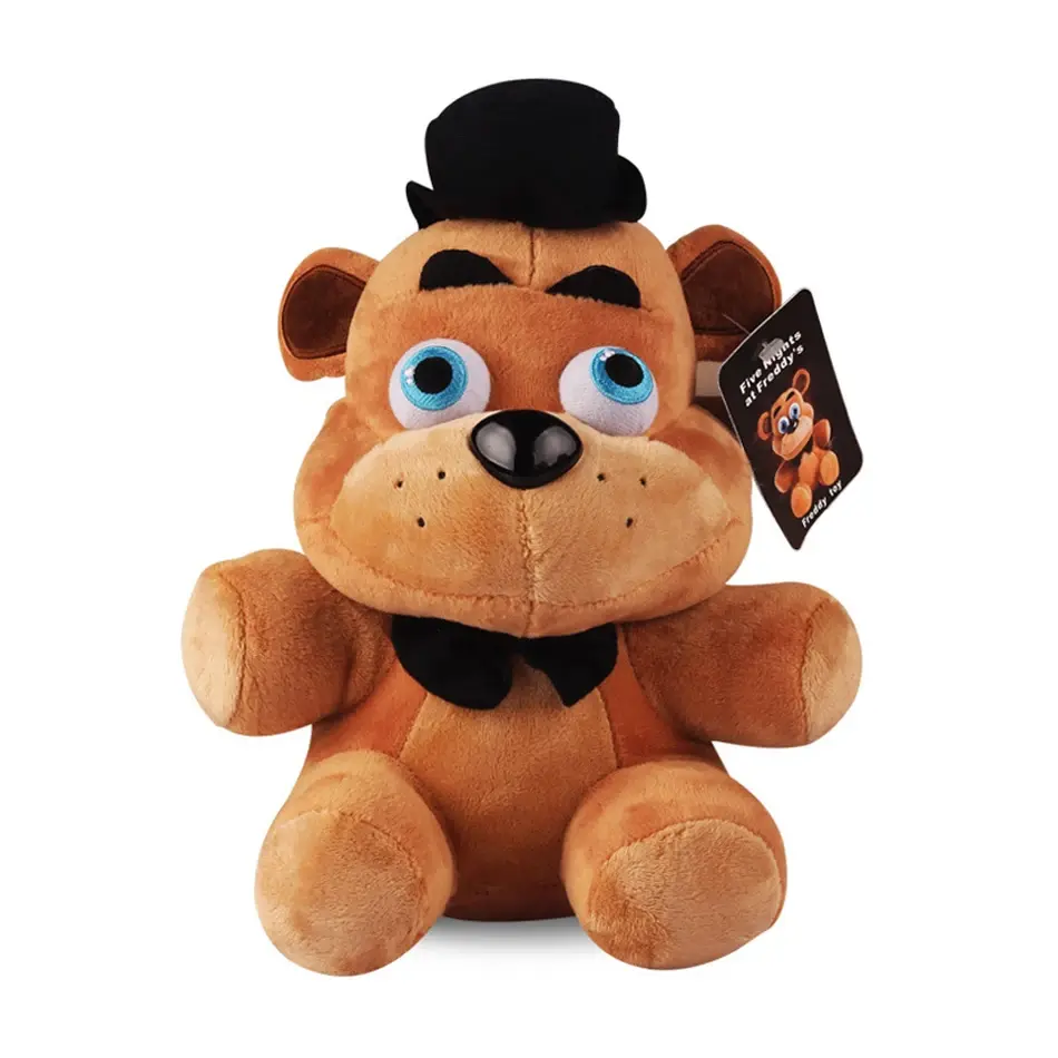 18cm FNAF Stuffed Plush Toys Freddy Fazbear Bear Foxy Rabbit Bonnie Chica Peluche Juguetes 5 Nights At Freddy Plushie Toys Gifts