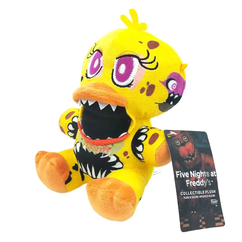 18cm FNAF Stuffed Plush Toys Freddy Fazbear Bear Foxy Rabbit Bonnie Chica Peluche Juguetes 5 Nights At Freddy Plushie Toys Gifts