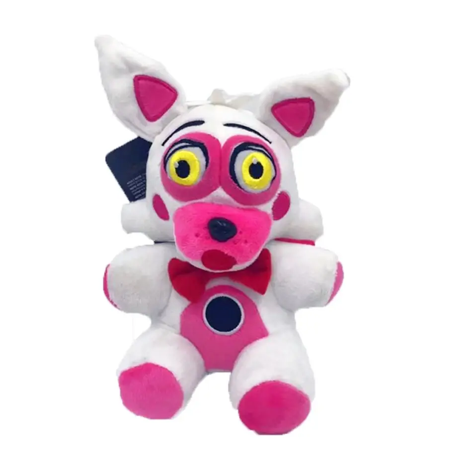 18cm FNAF Stuffed Plush Toys Freddy Fazbear Bear Foxy Rabbit Bonnie Chica Peluche Juguetes 5 Nights At Freddy Plushie Toys Gifts