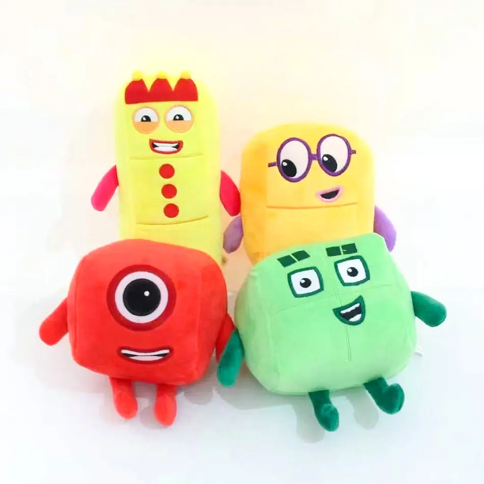 Anime Numberblocksed Plush 14-18cm Doll Toys Educational Stuffed Movie Anime Kids Early Childhood Birthday Christmas Gift Hot