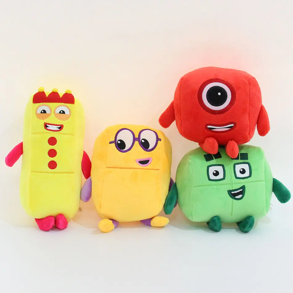 Anime Numberblocksed Plush 14-18cm Doll Toys Educational Stuffed Movie Anime Kids Early Childhood Birthday Christmas Gift Hot