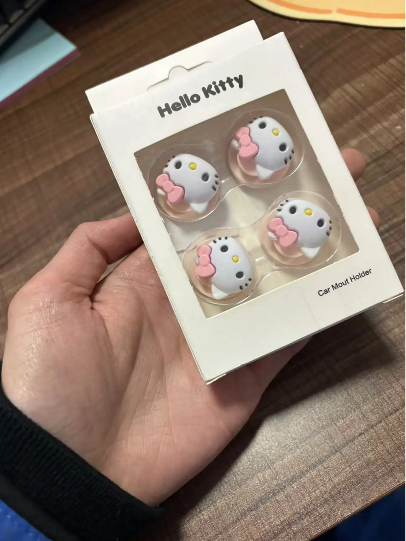 1/4pcs Hello Kitty ABS Material Cubicle Hooks -Multi-functionalCartoon Car Seat Back Hooks for Kitchen, Living Room, Bedroom
