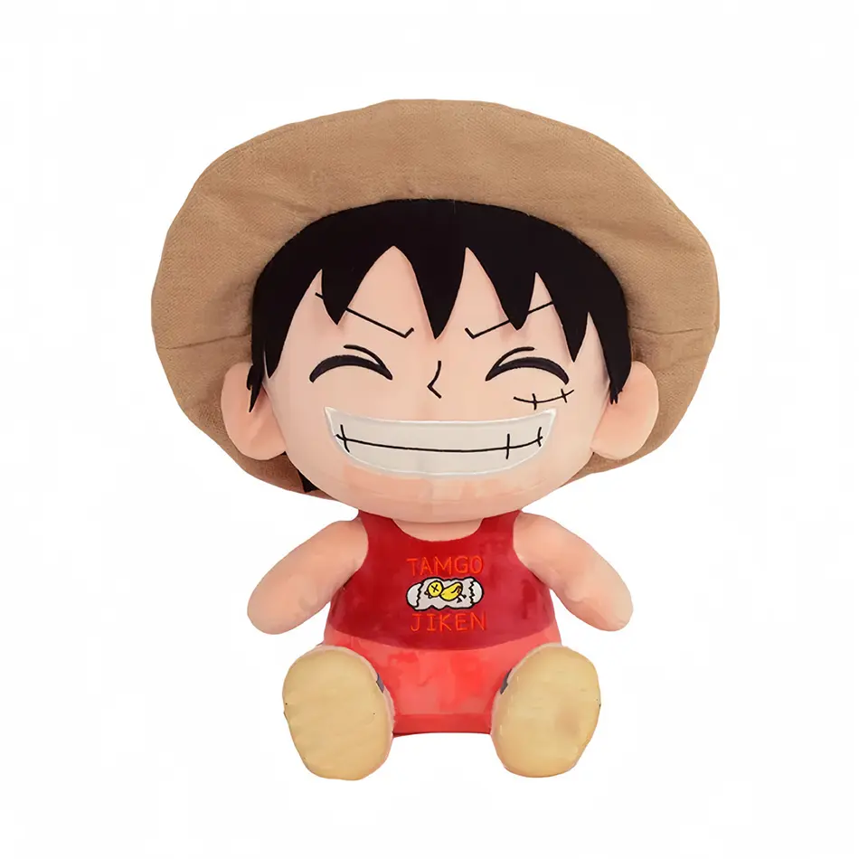 Popular Anime 25cm One Piece Original Plush Toys CartoonFigure Luffy Chopper Ace Roronoa Zoro Cute Stuffed Doll Kids Xmas Gifts