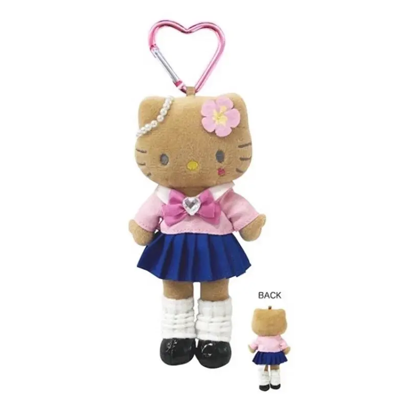 New Hot Sales Sanrio Anime Peripherals Hellokitty Long Legged Angel JK Uniform Pendant Doll Cute Japanese Girl Bag Keychain Gift