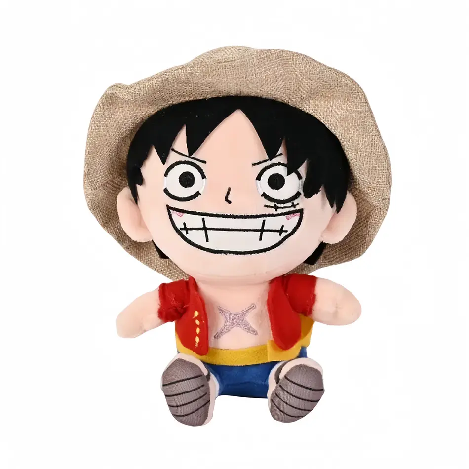 Popular Anime 25cm One Piece Original Plush Toys CartoonFigure Luffy Chopper Ace Roronoa Zoro Cute Stuffed Doll Kids Xmas Gifts