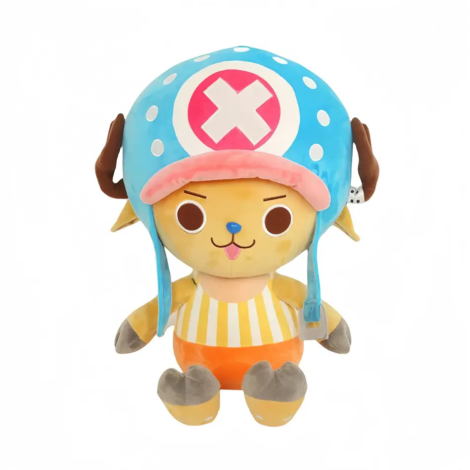 Popular Anime 25cm One Piece Original Plush Toys CartoonFigure Luffy Chopper Ace Roronoa Zoro Cute Stuffed Doll Kids Xmas Gifts