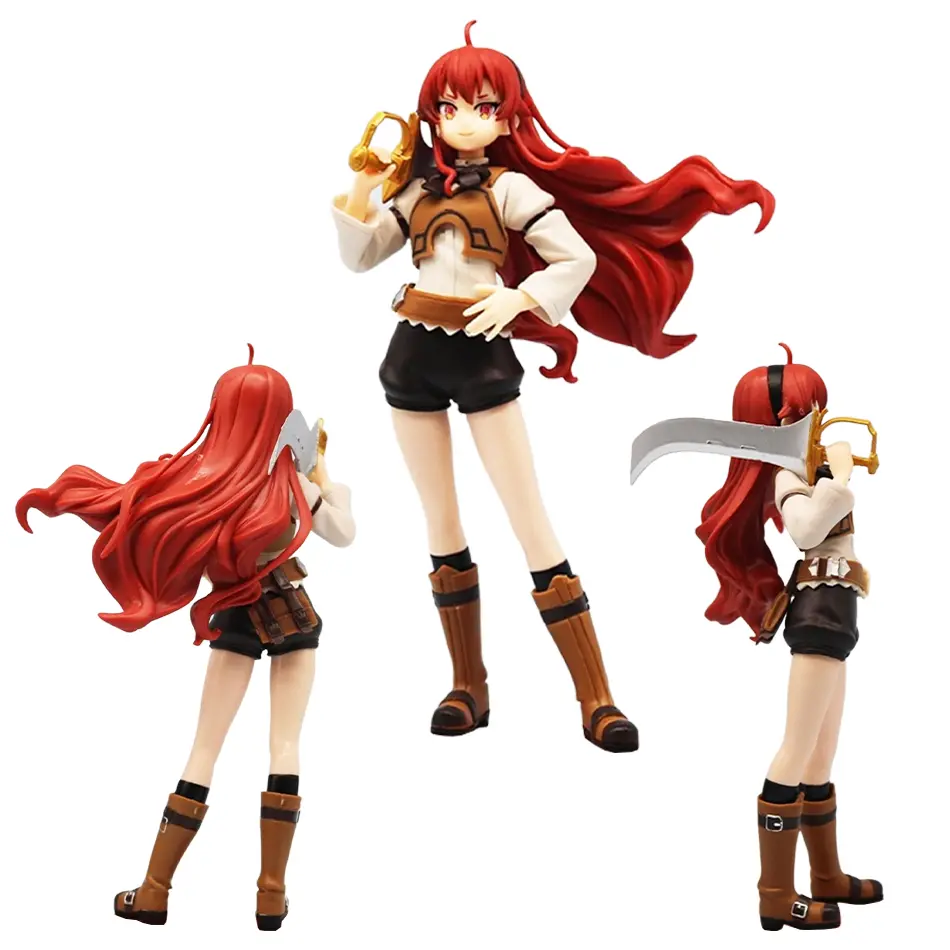 Four figurines Magician Roxy Migurdiass flower Action Figure Mushoku Tensei：Jobless Reincarnation Anime Figure PVC